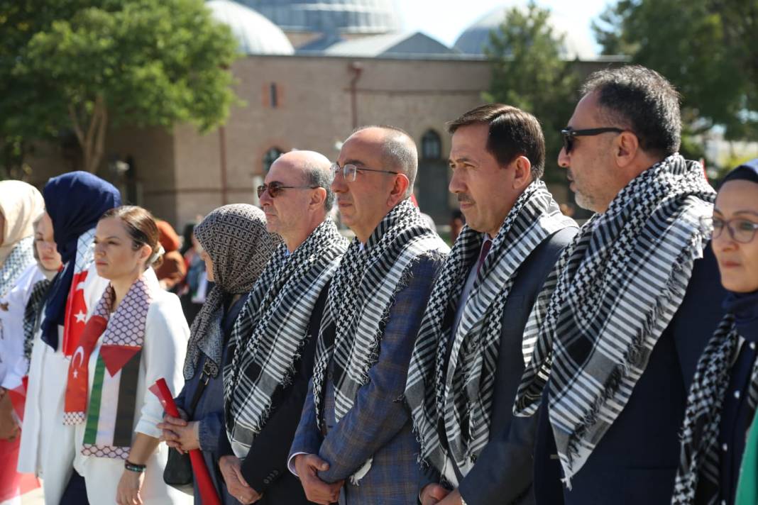 Gazze için sessiz çığlık Konya’da yankılandı 8